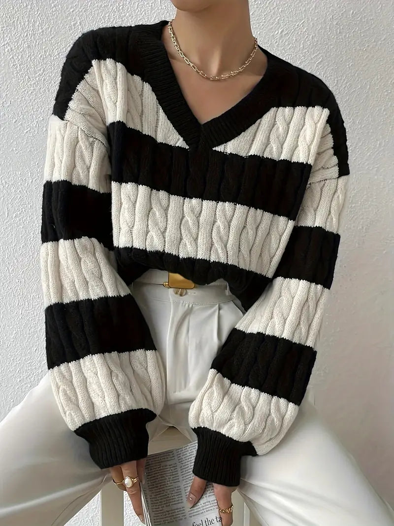 Damski Sweter z Luźnym Krojem i Miękką Strukturą