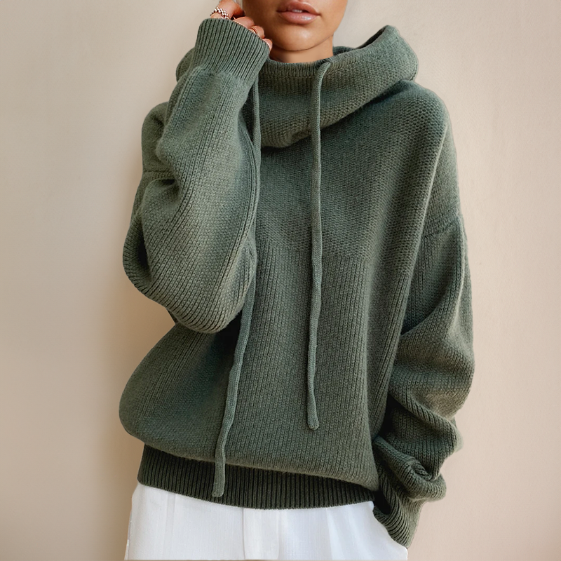 Damski Sweter z Golfem z Długim Rękawem Slim Fit