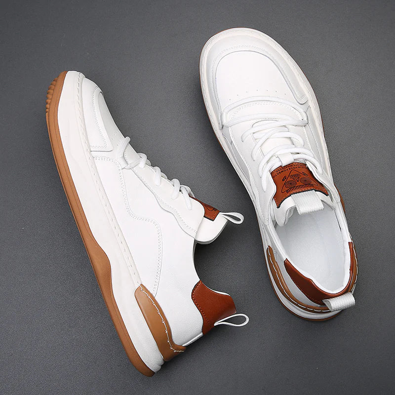 Męskie Sneakersy z Amortyzowaną Wkładką, Wyściełanym Kołnierzem i Gumową Podeszwą