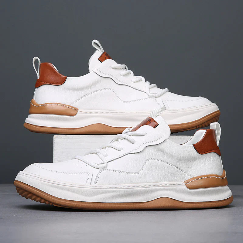Męskie Sneakersy z Amortyzowaną Wkładką, Wyściełanym Kołnierzem i Gumową Podeszwą