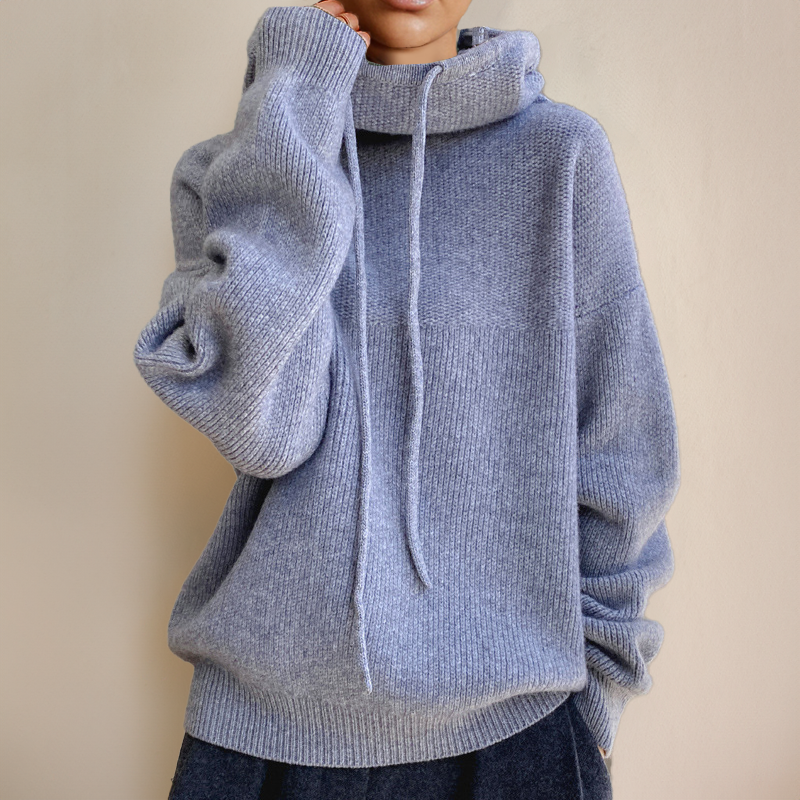 Damski Sweter z Golfem z Długim Rękawem Slim Fit