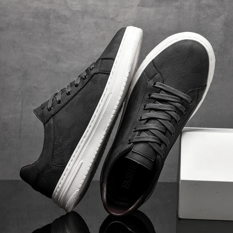 Męskie Sneakersy Przeszywana Cholewka Czysta Linia Sylwetki
