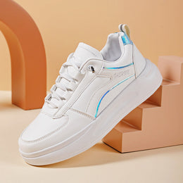 Damskie Buty Na Platformie Z Niskim Noskiem I Cholewką Z Mikrofibry W Rozmiarze Plus Size