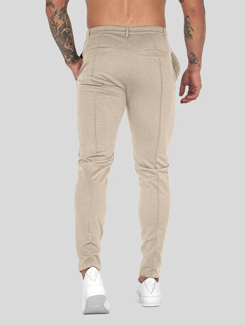Spodnie Męskie Modern Fit Straight Leg Khaki