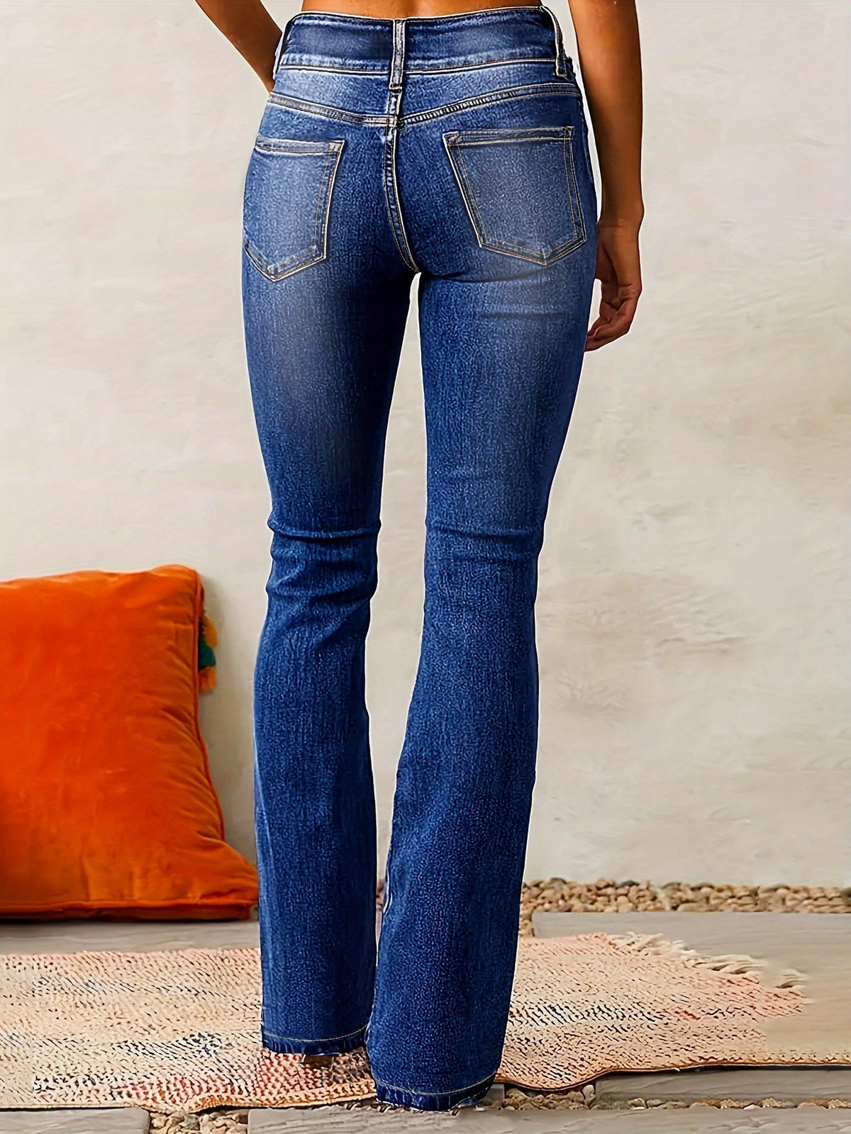 Damskie Jeansy Skinny z Wysokim Stanem i Detalami na Zamkach
