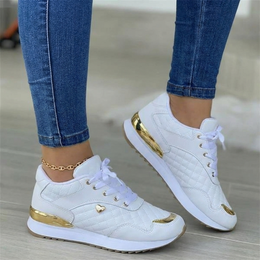 Damskie Lekkie Sneakersy Z Oddychającą Cholewką I Grubą Podeszwą