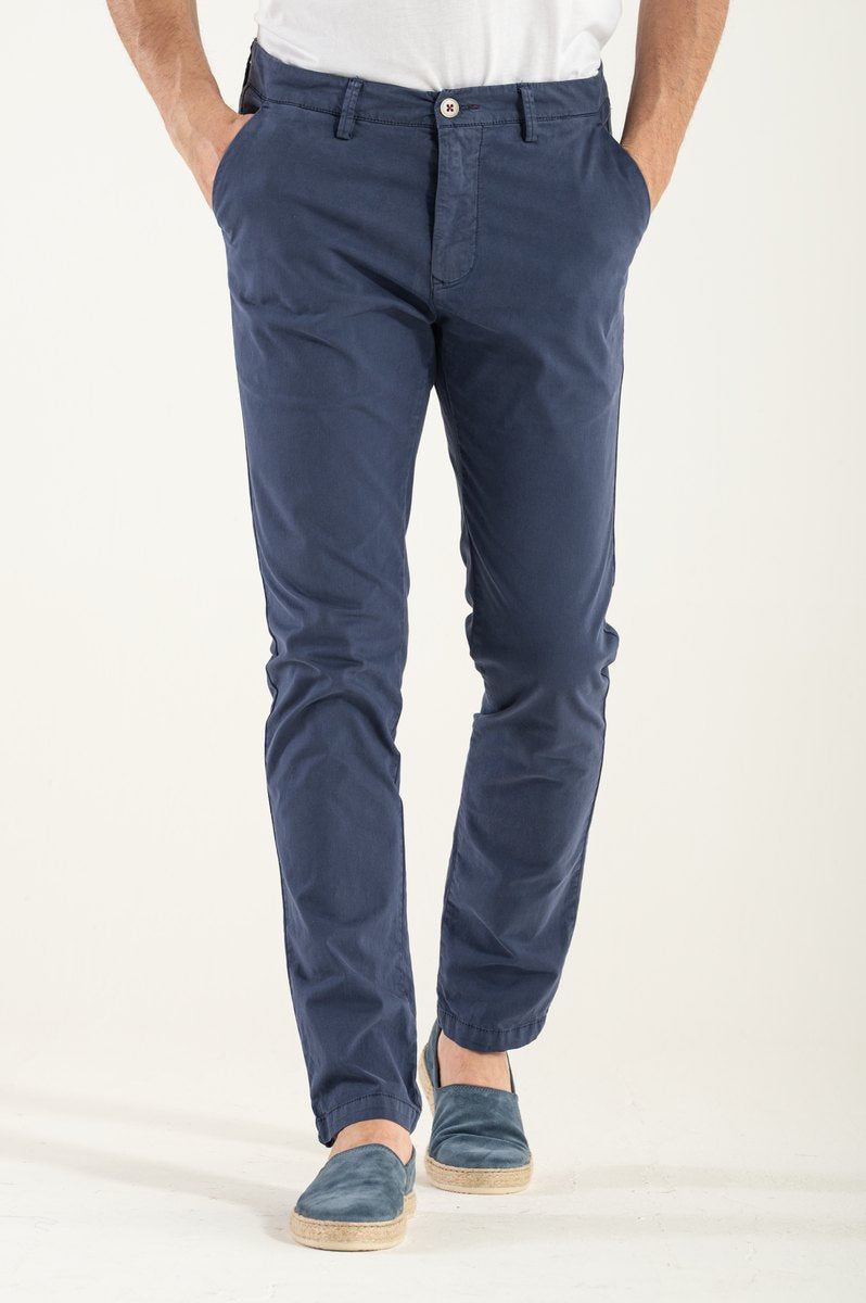 Męskie Spodnie Slim Fit Ukryty Zamek Zapięcie Na Guzik