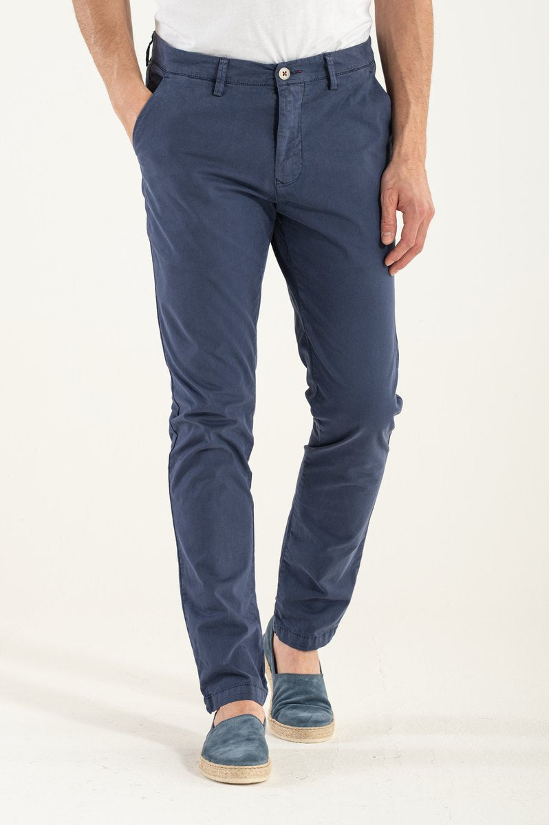 Męskie Spodnie Slim Fit Ukryty Zamek Zapięcie Na Guzik