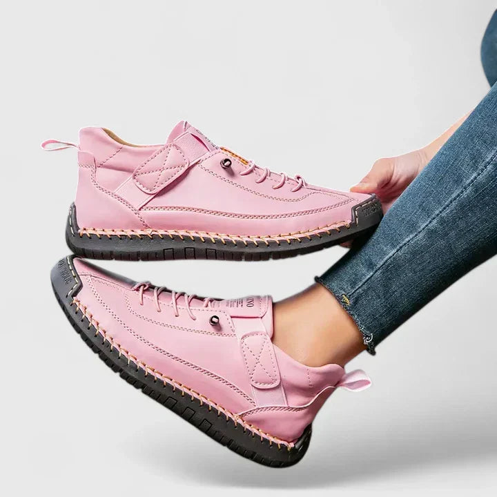 Damskie Sneakersy z Wsparciem Łuku Stopy i Szerokim Noskiem