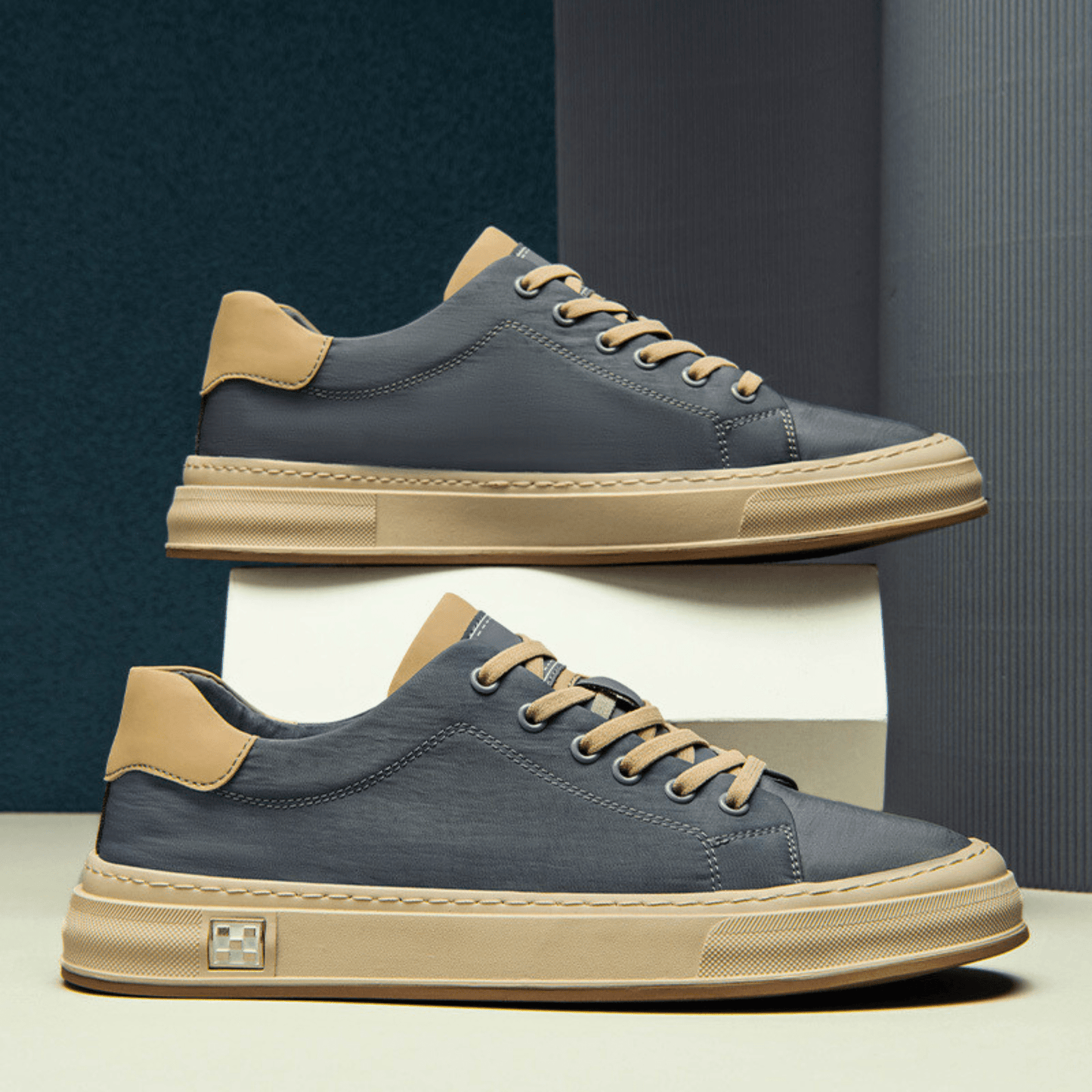 Męskie Sneakersy Niskie Oddychające Lekkie z Amortyzowaną Wkładką