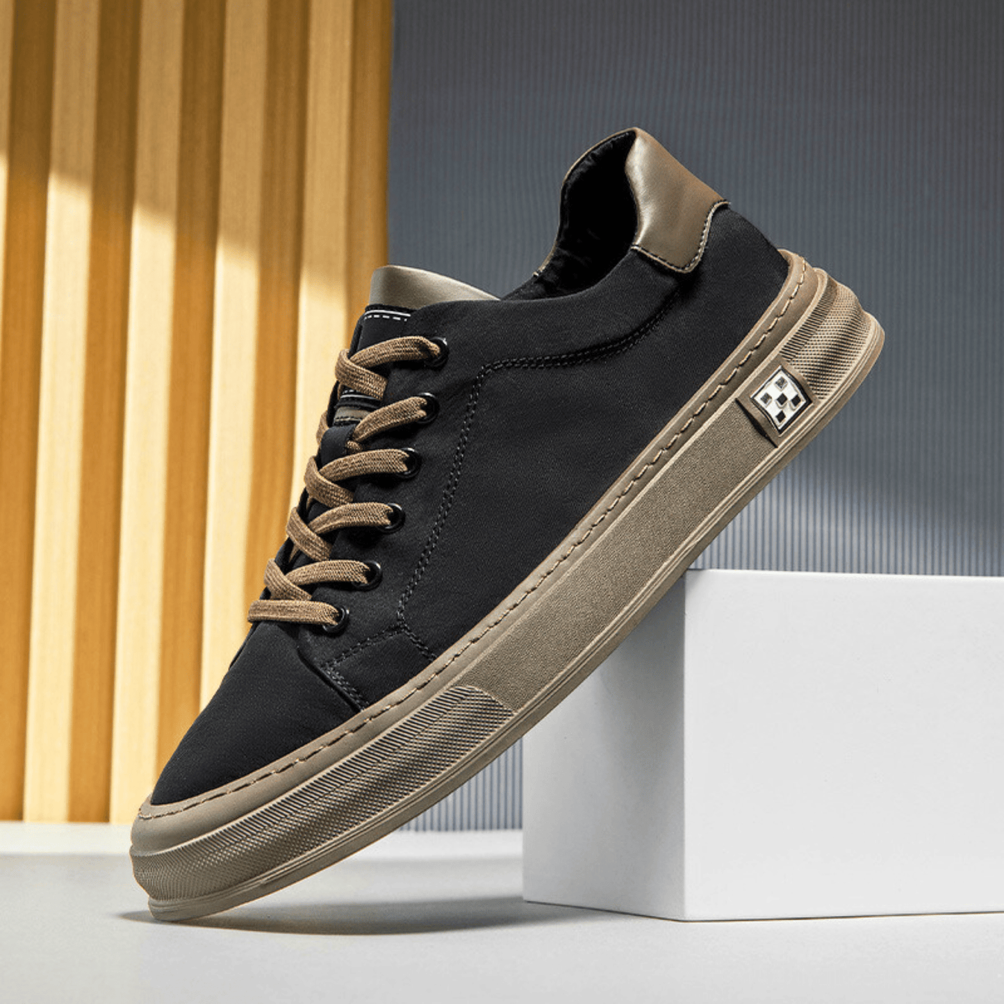 Męskie Sneakersy Niskie Oddychające Lekkie z Amortyzowaną Wkładką