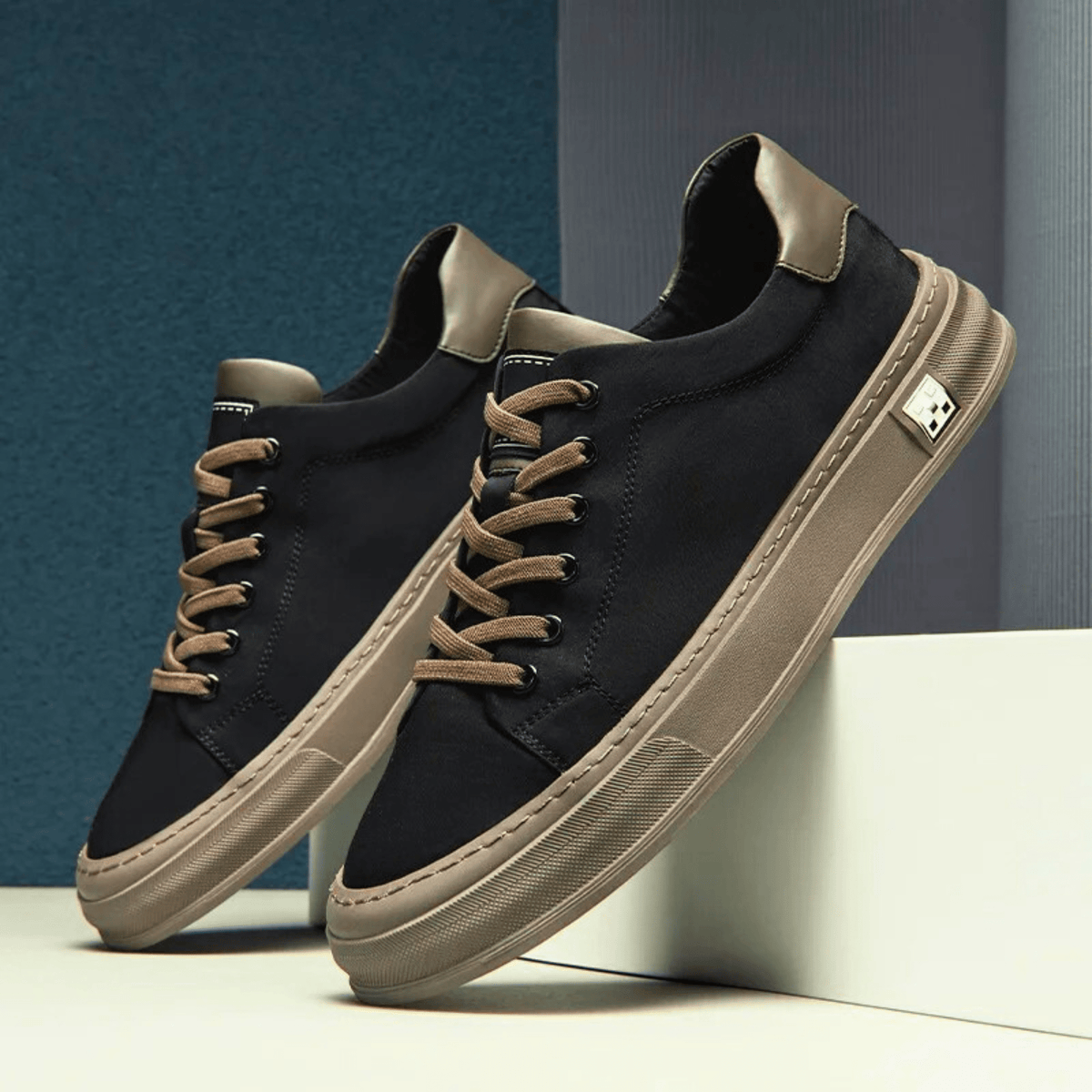 Męskie Sneakersy Niskie Oddychające Lekkie z Amortyzowaną Wkładką