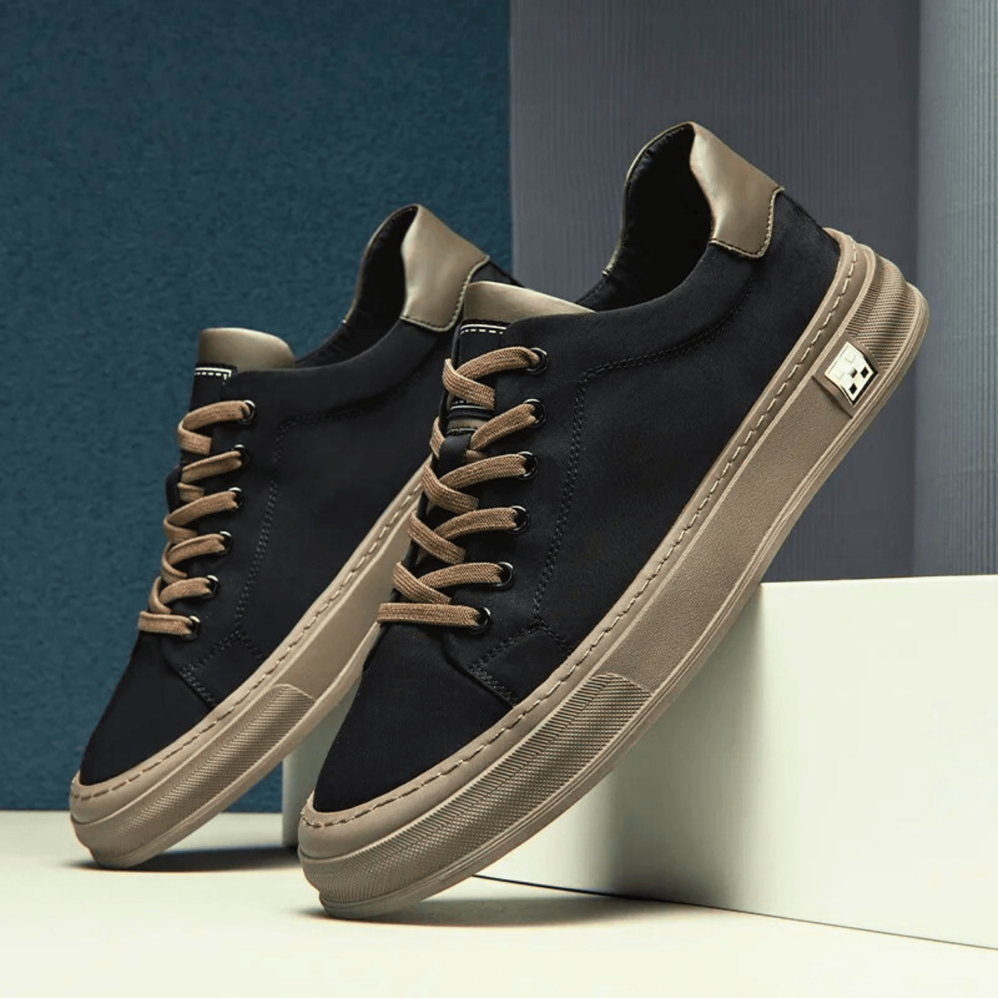 Męskie Sneakersy Niskie Oddychające Lekkie z Amortyzowaną Wkładką