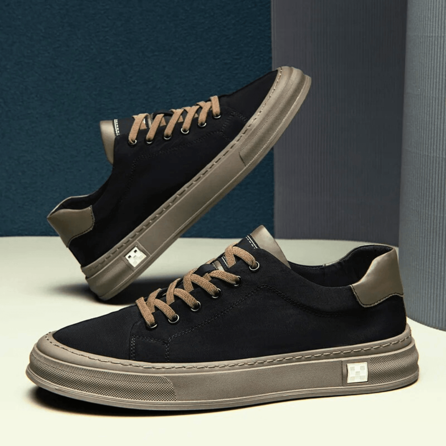 Męskie Sneakersy Niskie Oddychające Lekkie z Amortyzowaną Wkładką