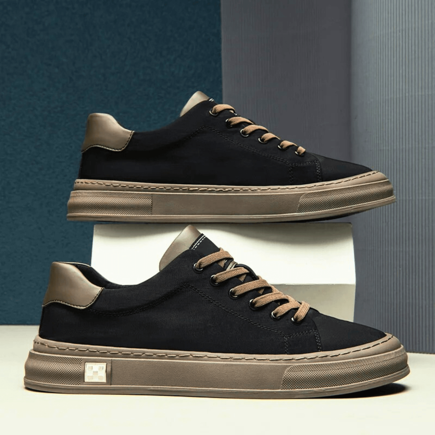 Męskie Sneakersy Niskie Oddychające Lekkie z Amortyzowaną Wkładką
