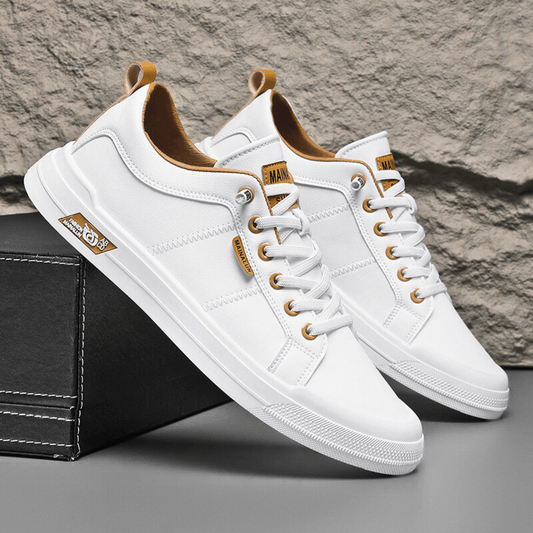 Męskie Sneakersy Niskie Lekkie z Wkładką Amortyzującą i Wzmocnionymi Szwami